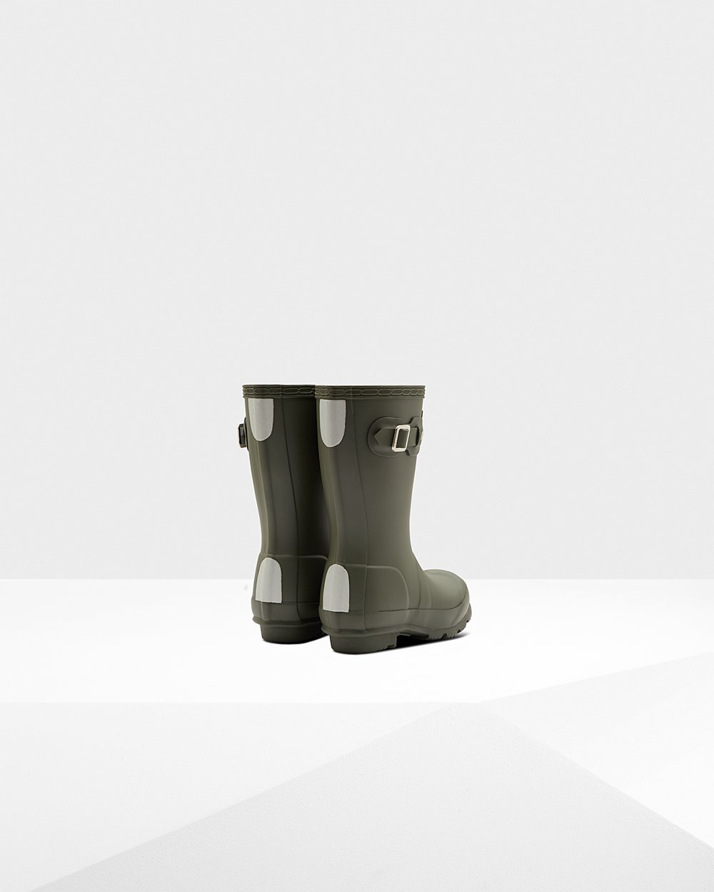 Hunter Original Little Rain Boots - Online Shop Kids Dark Olive - KWORUZ436